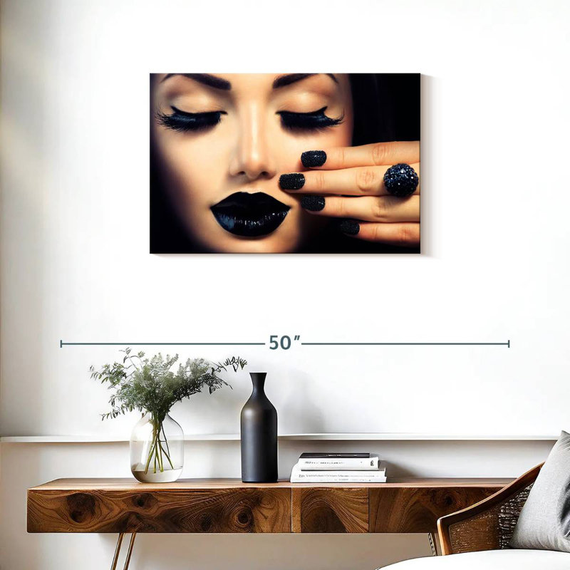 Shuttleworth Black Themed Makeup, 20" H x 30" W
