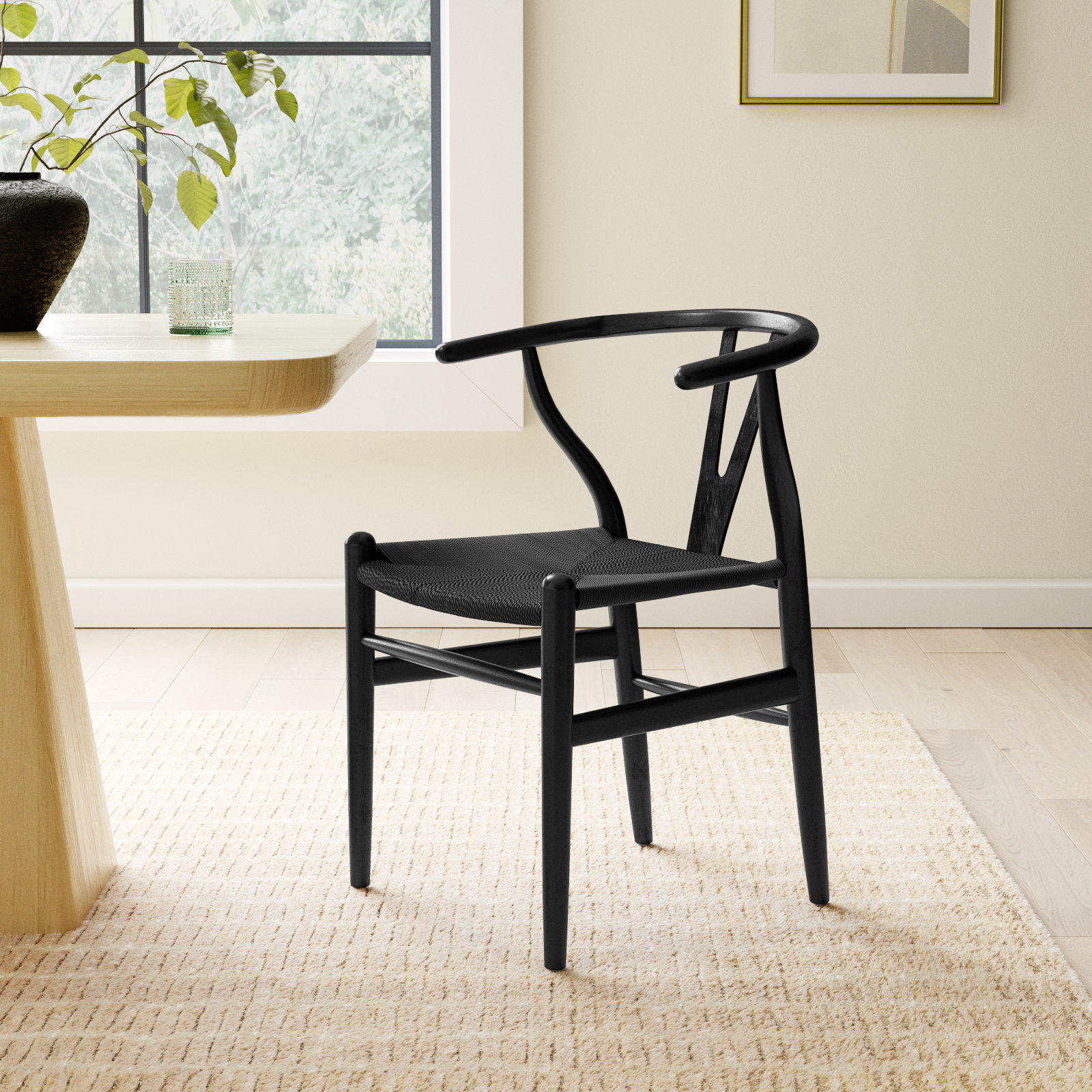 Fairbanks Dining Chair, Black/Black