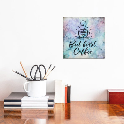 But First Coffee by Britt Hallowell - Wrapped Canvas Gallery-Wrapped Canvas Giclée