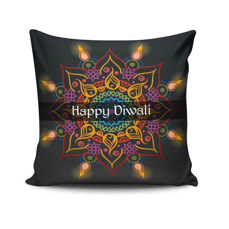 Erilas Decorative Cushion Cover, 17 x 17 Inches, 50% Cotton / 50% Polyester | Machine Washable at 104°F, Ironable, Concealed Zip Closure | Perfect for Living Room, Bedroom, and Stylish Home Décor