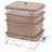 4 Gallons Plastic Worm Bin with Latching Lid-91481976