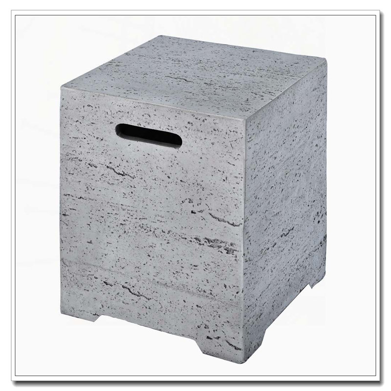 Table de couverture de réservoir de propane 15,75 po MGO, support de réservoir de propane léger 20 lb avec poignées des deux côtés