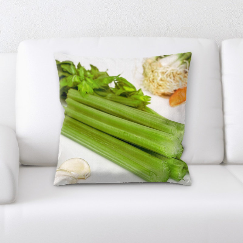Coussin décoratif verts soupe