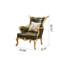 Fauteuil en cuir de vache de style américain