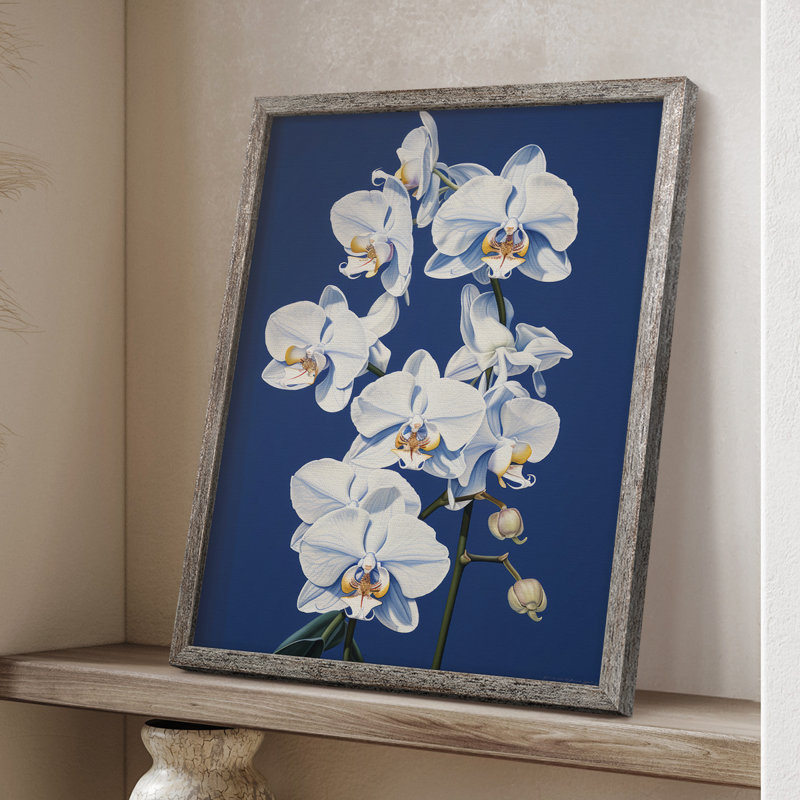 Reproduction encadrée FLORAL Series CLXVII - bois massif, H 11 po x l 9 po
