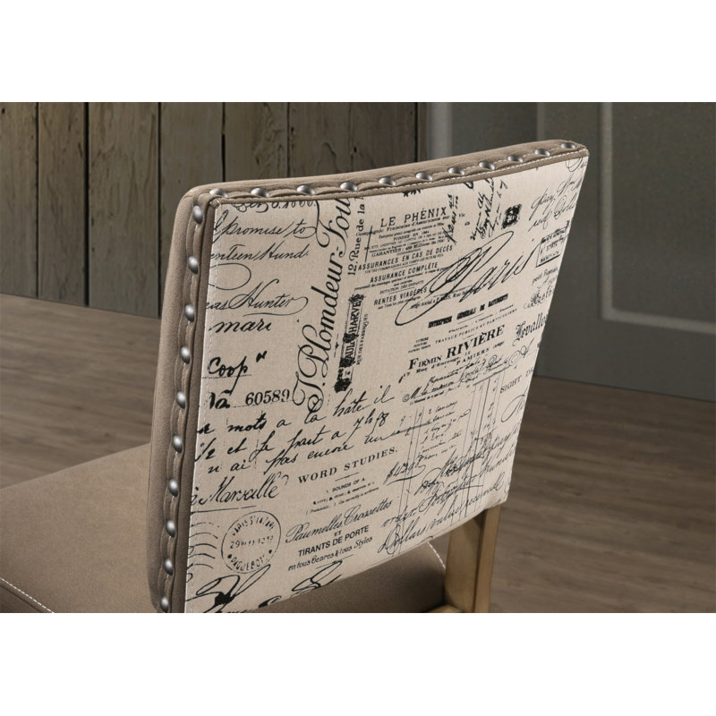 Chaise de salle à manger à hauteur de comptoir avec tête de clou Birmingham