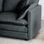 2 For Home Lounge: Grey Chenille. Solid Wood Support, Breathable Fabric, Sponge. Reconfigurable Seating, Easy Assembly