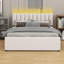 Lit plateforme tapissier avec lit gigogne-663889509