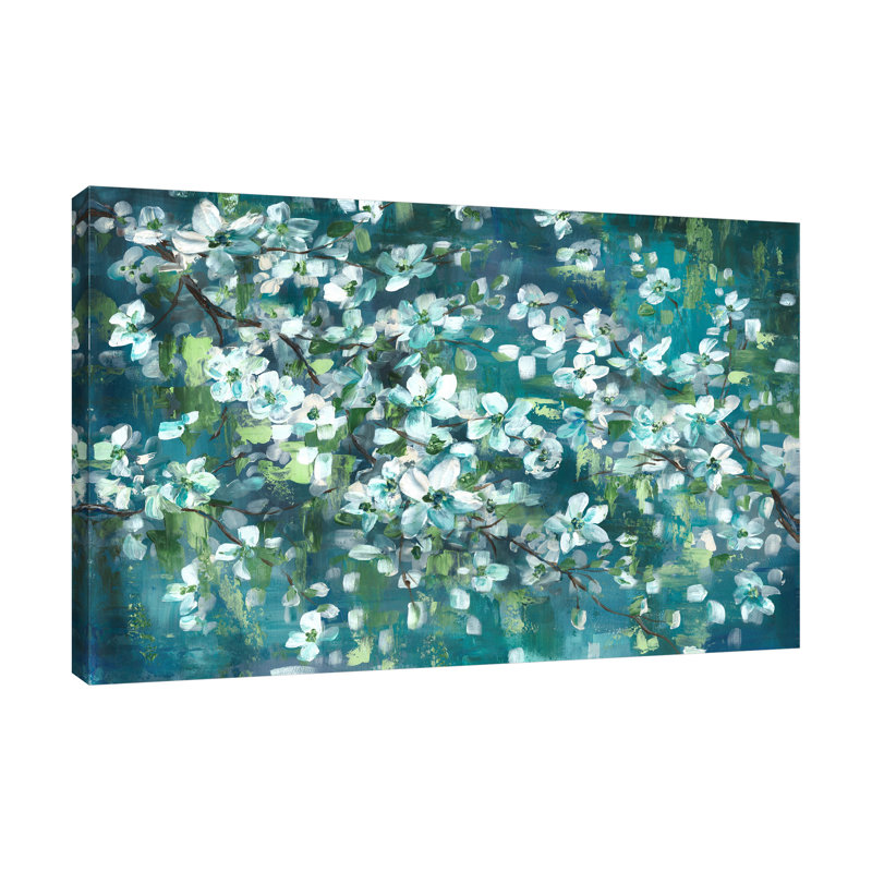 « bleu-vert », reproduction d’art sur toile tendue, 10 po x 15 po