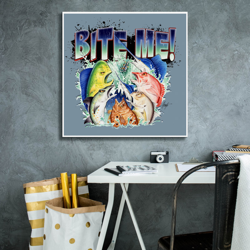 «Bite MeII» par James Mazzotta, H 26 po x l 26 po x P 1,5 po