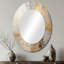 Taumsauk - Miroir mural ovale beige-781834244
