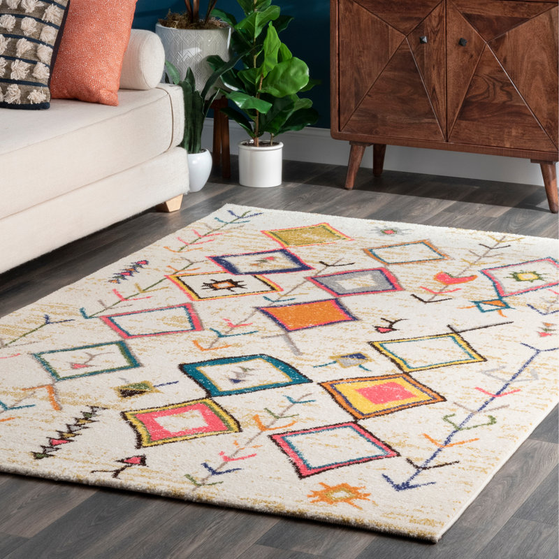 Tapis beige McDuffie, Rectangle 5 pi x 8 pi