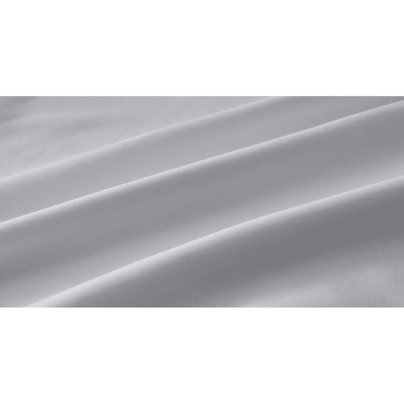 Tempur-Classic Cotton Sheet Set, Split King Sheet Set/2 Fitted Sheets/2 King Pillow, Silver Mist