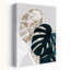 Overlapping Monstera Leaves Abstract Minimalist Modern Swiss Cheese Plant Nature Tropical Wall Art Print 1 Piece Wrapped Canvas Wall Art-563868831