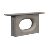 Luka 72" Wood Modern Console Table Dusted Stone Finish