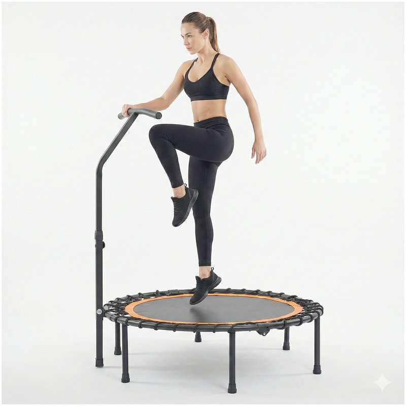 Trampoline de sport assemblé Happy Expression à l'extérieur et à l'intérieur