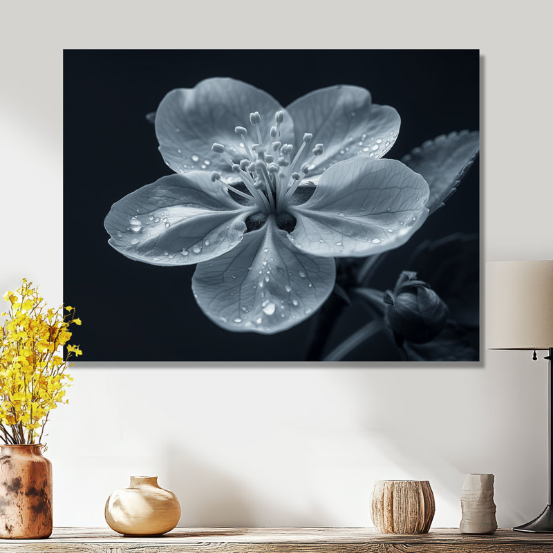 Genao - salon d'art mural en fleurs, Sans cadre, métal, H 34 po x l 44 po
