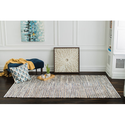 Perryville Hand Loomed Cotton Plaid Indoor Rug