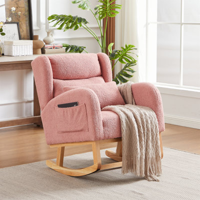 Chaise berçante moderne avec accoudoirs 27,2 po