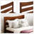 Walnut Twin Size Bed With Headboard And Consistent Slat Construction Solid Wood Platform Headboard, Walnut