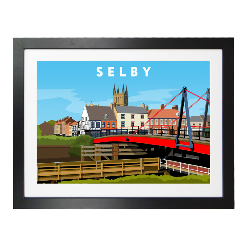 Selby by Richard O'Neil - Print, Black Wood Frame, 33.5 cm H x 43.5 cm W x 2.2 cm D