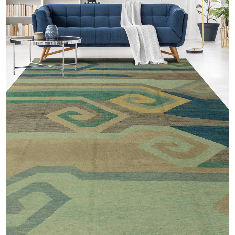 Tapis gris Winchester Kilim Enylah