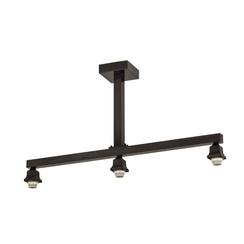 Finkel 3 - Light Pendant, 26" H x 48" W x 13" D, Craftsman Brown