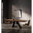 Minimalist solid wood dining table in walnut color-110904242