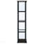 Vitrine noire à 4 tablettes-133427319