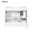 Meuble-lavabo avec lavabo, armoire de salle de bain avec portes à fermeture douce, tablettes réglables-1161367565