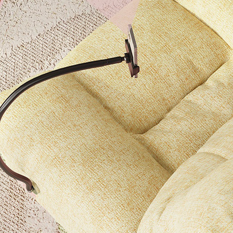 Fauteuil inclinable confortable et réglable, Jaune