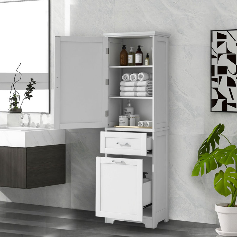 Spriha Linen Cabinet, White
