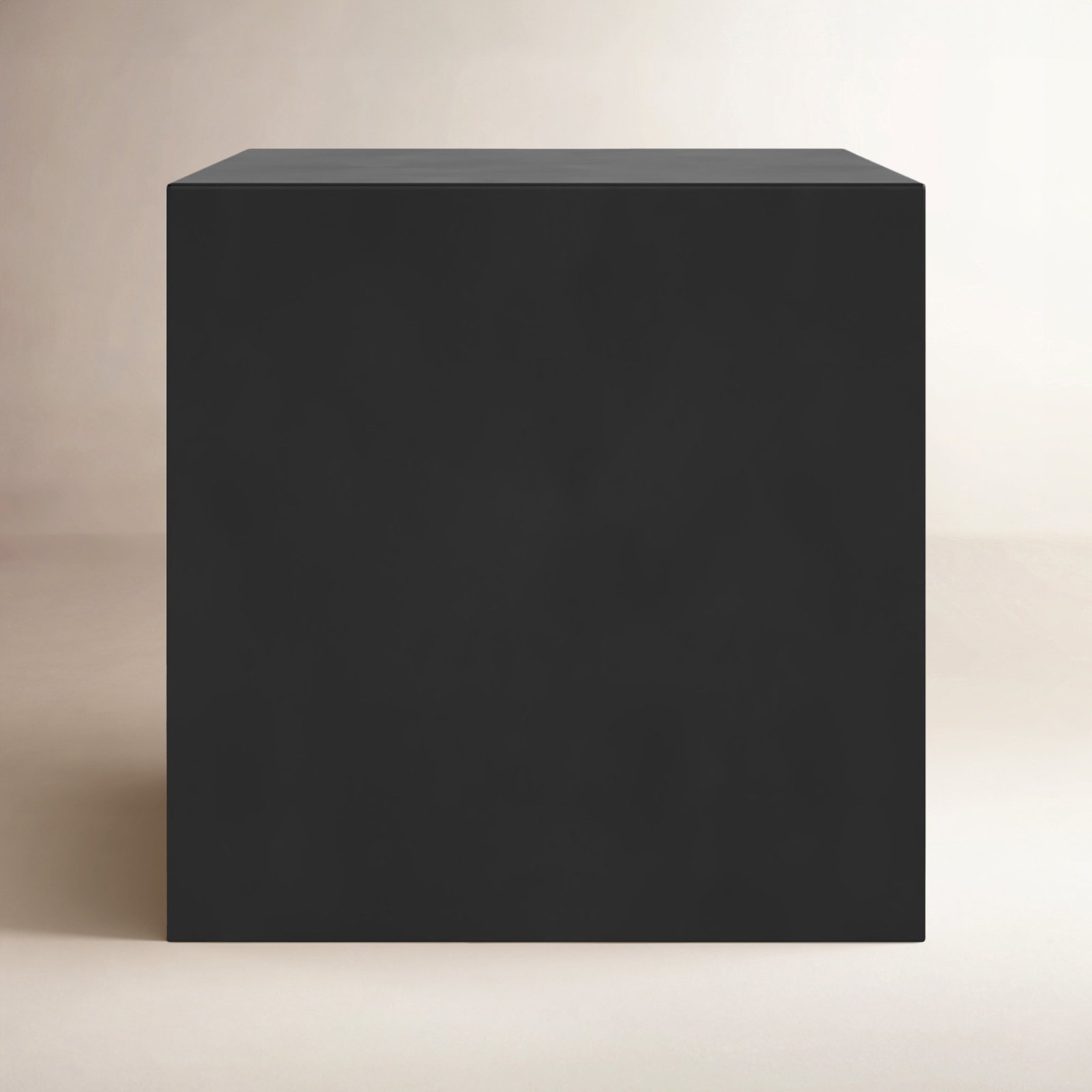 Jules End Table, 16" H x 16" W x 16" D, Black
