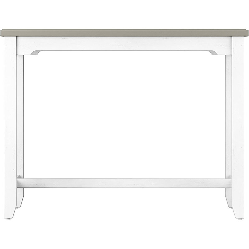 Table à hauteur de comptoir - Finition gris vieilli / blanc mer
