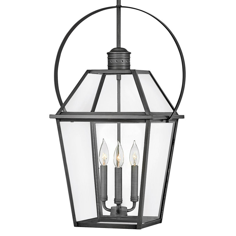 Nouvelle 26.5" Three-Light Outdoor Hanging Lantern
