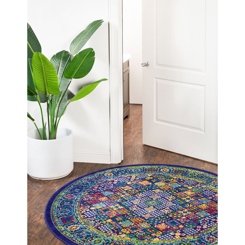 Oriental Indoor Rug, Round 4'