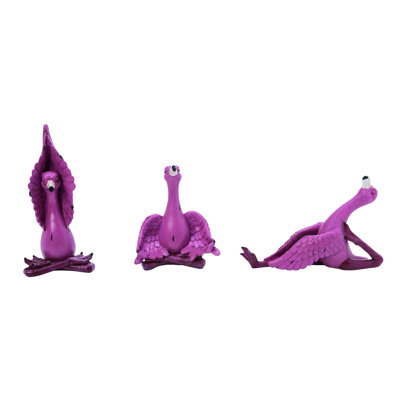  Ensemble de 3 figurines de printemps en résine