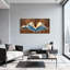 Paysage et nature, chaîne de montagnes, impression sur bois-522307057