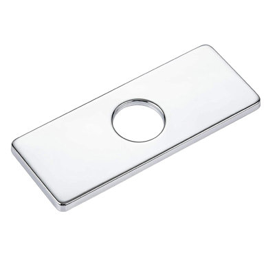 Plaque de protection pour trou de robinet de salle de bain