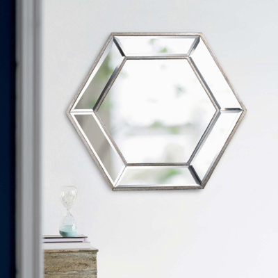 Glass Hexagon Mirror