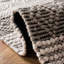 Tapis gris / noir en viscose / laine tissé à la main Natura-825176373