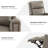 Chikako Genuine Leather Swivel Rocker Manual Recliner-70690532