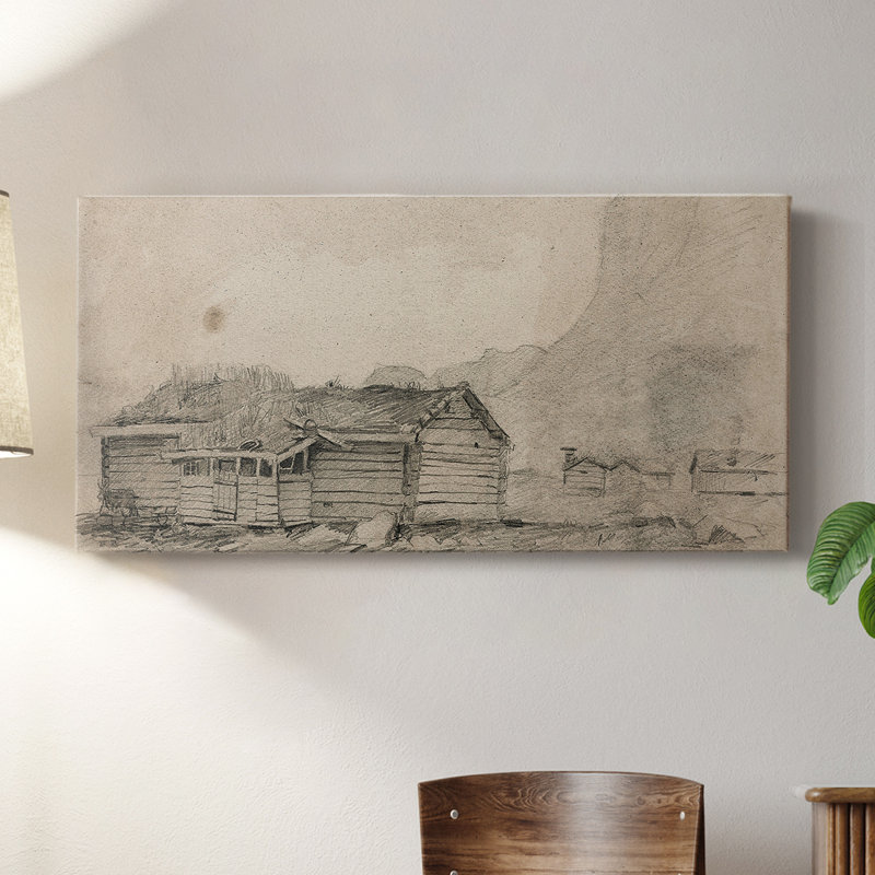 Série abstraite - CMXLVI - Toile tendue avec châssis - Prêt à accrocher, H 24 po x l 48 po