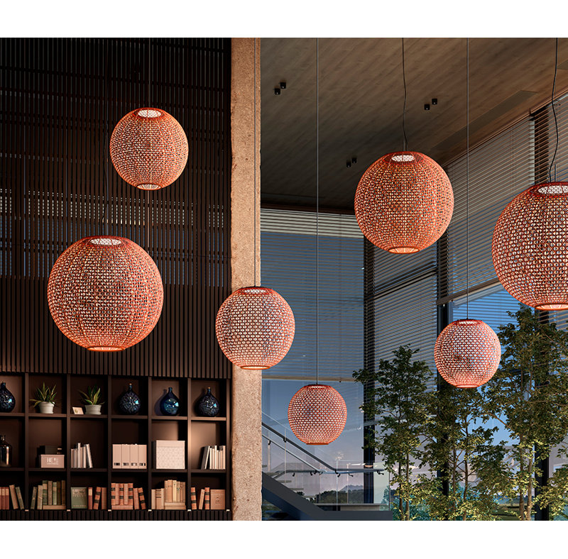 Nans 1 - Light LED Pendant, Red
