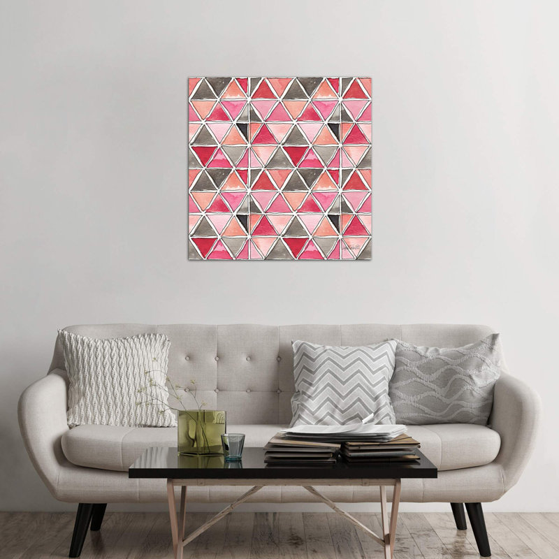 « chic accents pattern », art, H 37 po x l 37 po x P 1,5 po, Toile tendue