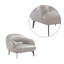 Fauteuil en cuir véritable touffeté Lamoria-70673196
