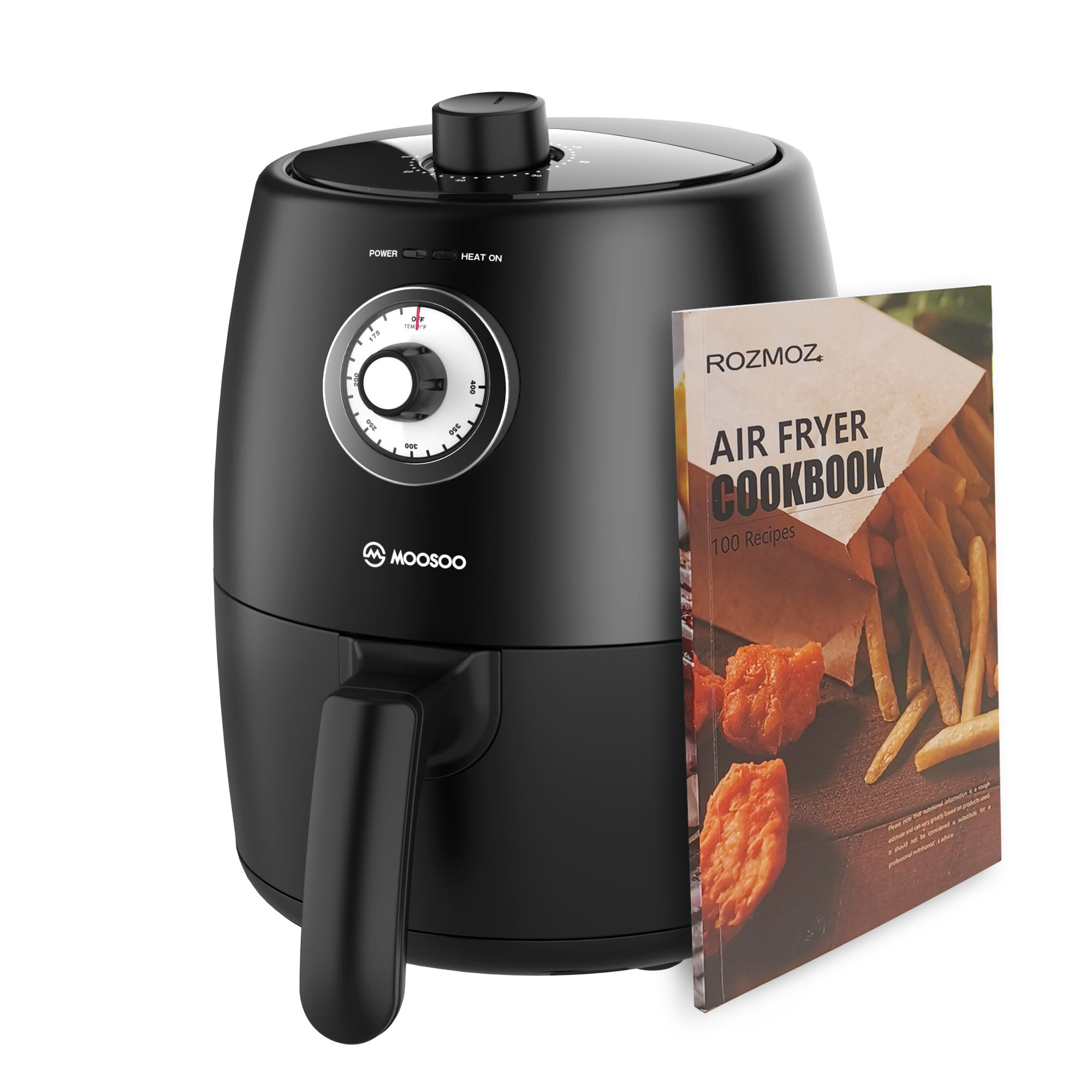 Caynel 5 Quart Digital LED Touch Screen Air Fryer, 1400W Countertop Oven, Black