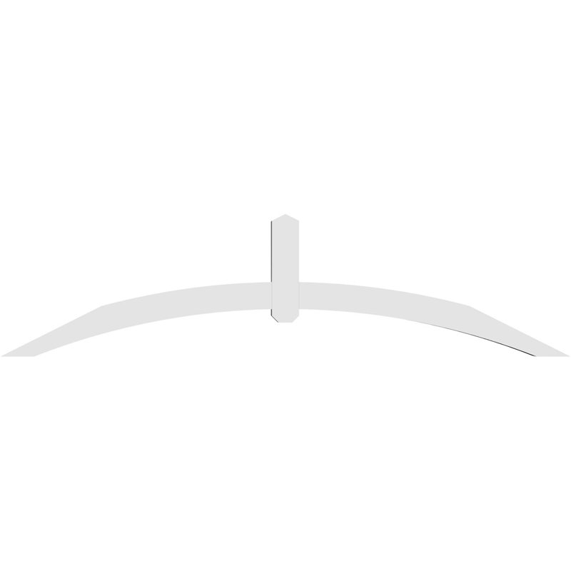 Support pour pignon en PVC Archdale, H 21 po x l 84 po (pas: 6/12), P 4 po x F 4 po