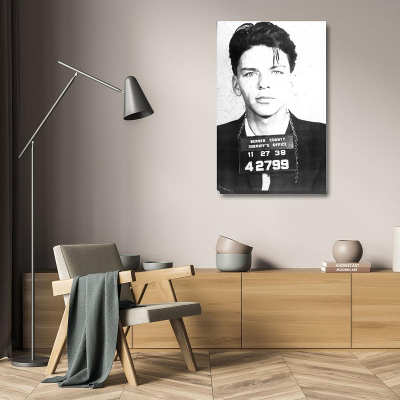 Frank Sinatra Mugshot, 24" H x 15" W