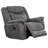 Artrice Upholstered Padded Arm Glider Recliner Grey-1781258674
